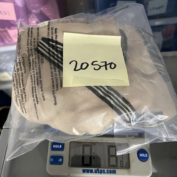 MNG Mango Basics Womens Drawstring Ankle Pants Beige Pull On Pockets Casual XS - Picture 11 of 12